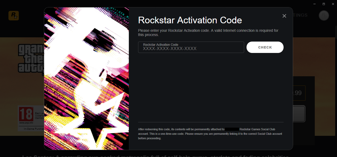 Product Key activation on Rockstar Social Club